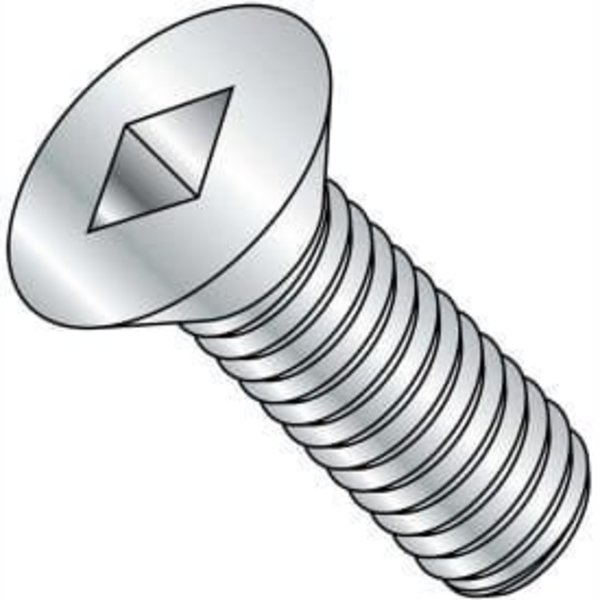 Newport Fasteners 1/4"-20 x 2 in Square Flat Machine Screw, Plain 18-8 Stainless Steel, 800 PK 629306-BR-800